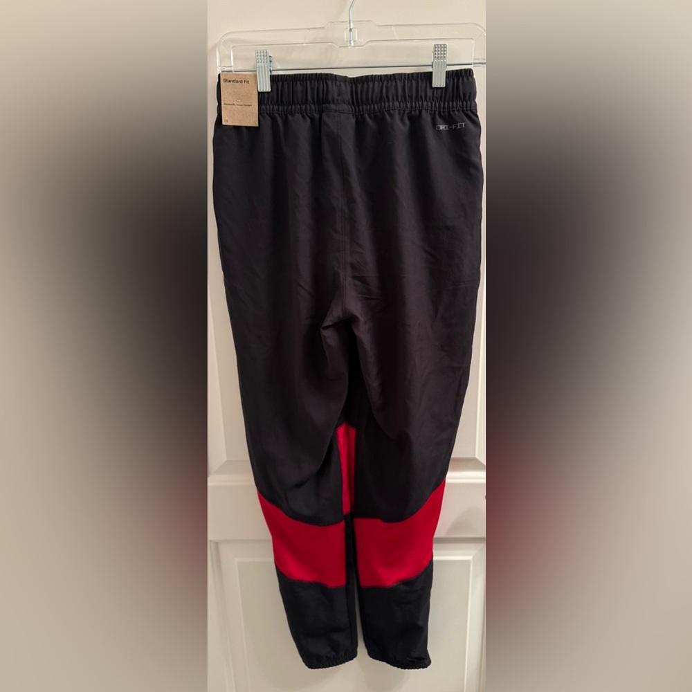 NWT Men’s Nike Jordan Red and Black Track Pants, Size Small - Picture 2 of 6